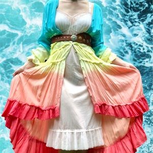 Vintage 90s Pale Pink Fairy Babydoll Slip Dress, Size M